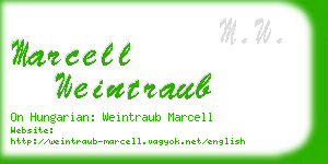 marcell weintraub business card